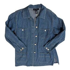 Denim&Co Blue Denim Jacket 100% Cotton